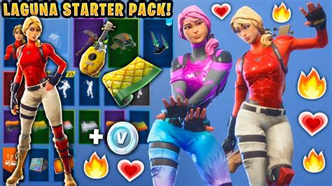 New Fortnite Starter Pack Laguna Skin Showcase With Leaked And Best Fortnite Dances And Emotes