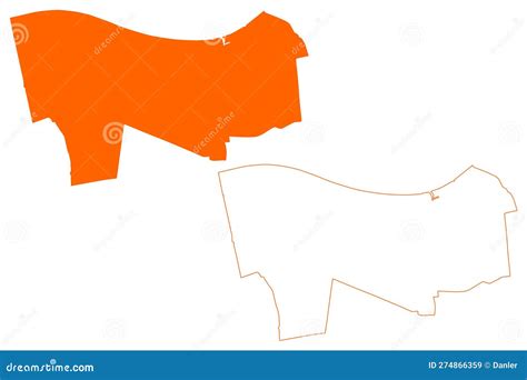 Waalwijk municipality stock vector. Illustration of oblast - 274866359