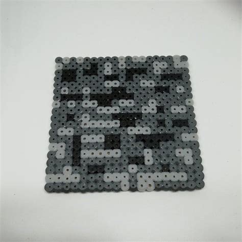 Minecraft Ore Hama Bead Coasters Handmade Perler Beads Gold Etsy