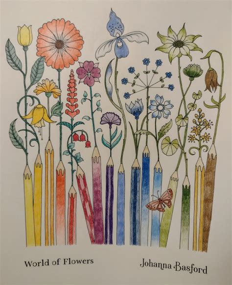 Johanna Basford World Of Flowers Coloring