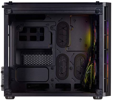 Corsair Cc Crystal Series X Rgb Black Tempered Glass M Atx