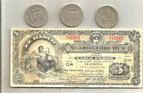 Monedas De Mexico Años 80s Y Billete De Revolucion 9 en venta en