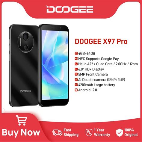 DOOGEE Smartphone X97 Pro Cran HD 6 0 G25 Octa Core 4 Go 64 Go T