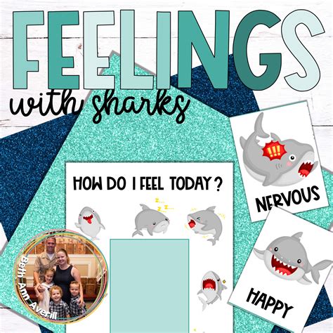 Identifying Feelings And Emotions With Sharks Poster And Flashcards