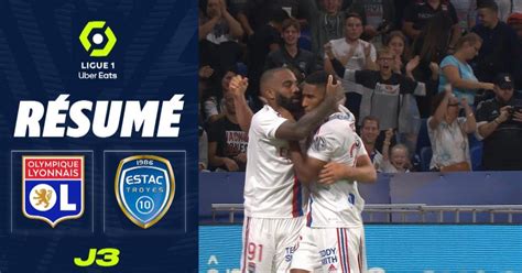 Résultat Lyon Troyes 4 1 la 3e journée de Ligue 1 McDonald s 2022