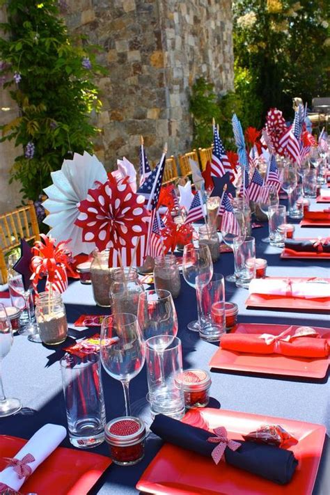 Top 15 July 4th Holiday Table Set Up Designs Cheap Easy Patriotic