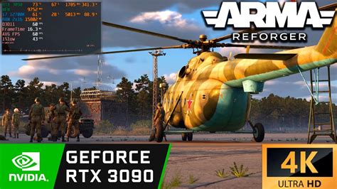 Arma Reforger RTX 3090 24 GB I7 12700K 5 0 GHz 4K Ultra Extreme