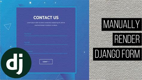 How To Create A Contact Form With Django Widget Customization