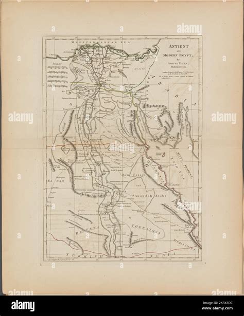 Ancient And Modern Egypt Dunn Samuel D Cartographic