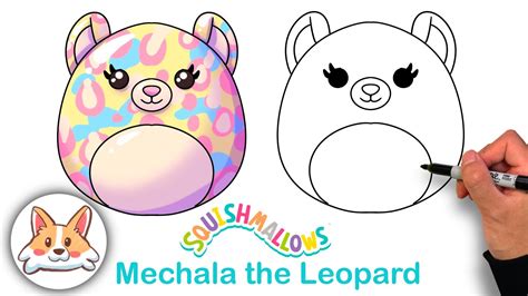 How To Draw Michaela The Leopard Squishmallow YouTube