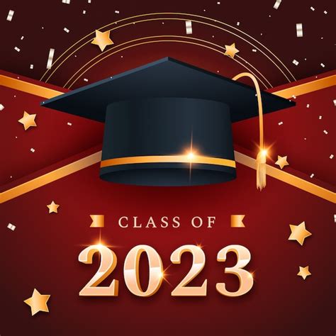 Free Vector Gradient Illustration For Class Of 2023 Graduation