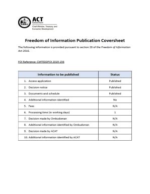 Fillable Online Freedom Of Information Act Foia And The Privacy Act