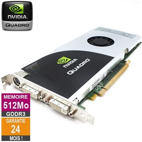 Carte Graphique Nvidia Quadro FX 3700 512Mo GDDR3 PCI E DVI S Video