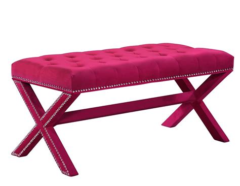 Kai Bench (Pink) by Meridian Furniture | FurniturePick