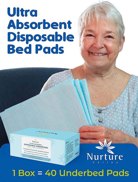 Xl Heavy Duty Ultra Absorbent Bed Pads By Nurture X Disposable