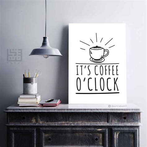 Poster Kayu Its Coffee Oclock Kopi Ngopi Lazada Indonesia