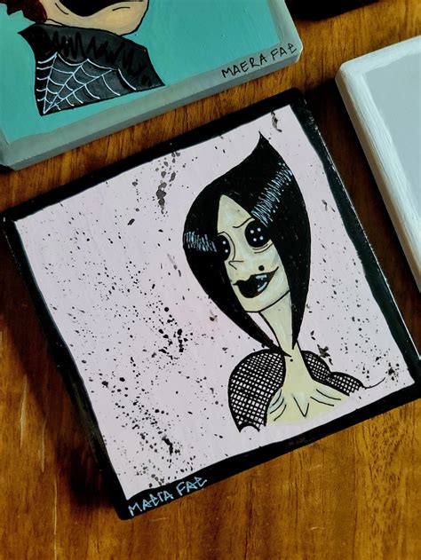 Coraline Ceramic Coaster Coraline Art Tim Burton Artwork Etsy Canada