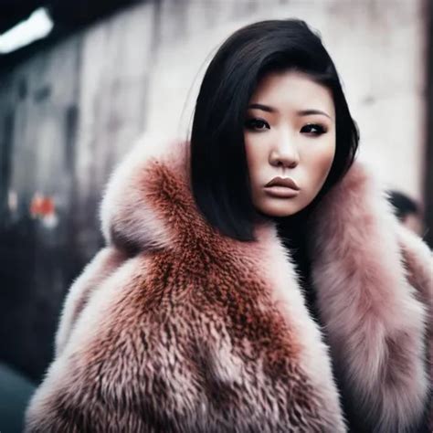 Female Gangster In Fur Coat