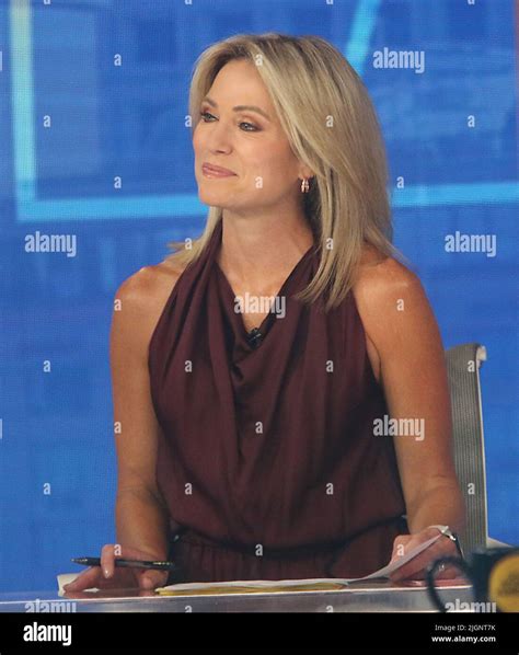 July Amy Robach On The Set Of Good Morning America In New York