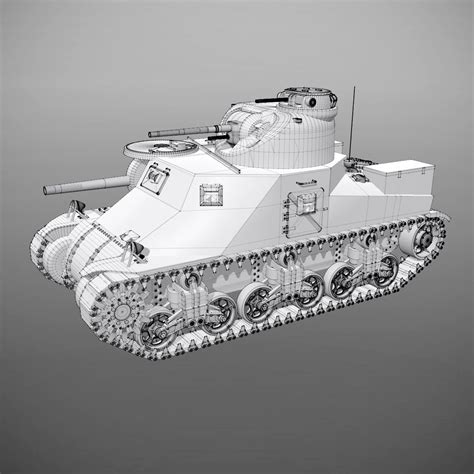 M3 Lee Tank 3D Model $109 - .3ds .c4d .fbx .lwo .ma .obj .dae .max ...