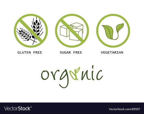 Healthy Food Symbols Royalty Free Vector Image