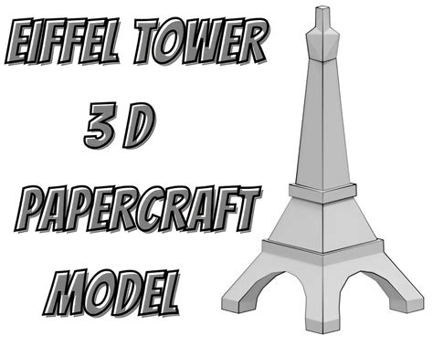 3d Paper Eiffel Tower Template