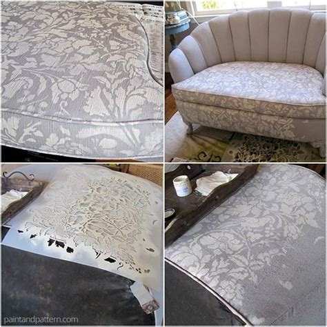 Chalk Paint Upholstery How To Paint And Stencil Furniture With Chalk