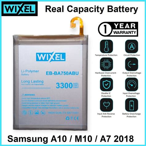 Jual Wixel Baterai Samsung Galaxy M10 A7 2018 A10 2019 Eb Ba750abu