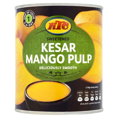 KTC Kesar Mango Pulp 850 G Amazon Co Uk Grocery