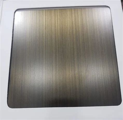 Steel Grade Ss L Antique Bronze Stainless Steel Sheets Hairline