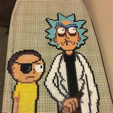 Rick And Morty Perler Beads By Sarahnicolecreations Bead Sprite