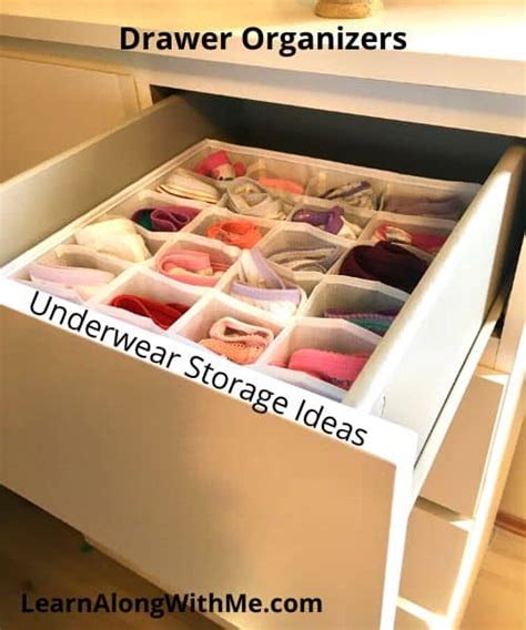 13 Proven Ways To Store And Organize Your Underwear Learn Along With Me