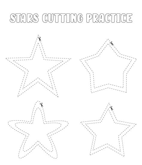 6 Best Images Of Printable Preschool Worksheets Star Tracing Stars