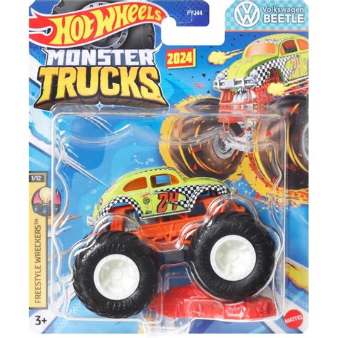 Hot Wheels Monster Trucks Volkswagen Beetle FYJ Shopee Brasil