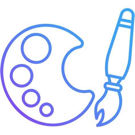 Цветовая палитра иконка Generic gradient outline