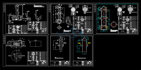 填料塔设计cad图纸人人文库网