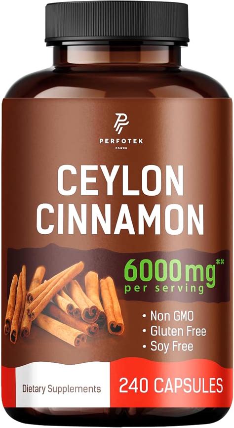 Amazon Horbaach Ceylon Cinnamon Capsules 6000 Mg 150 Count