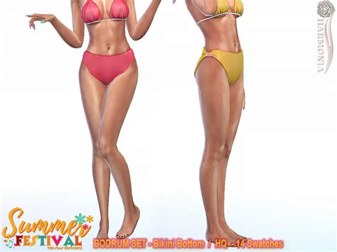 The Sims Resource Summer Festiva Bodrum Set Bikini Bottom