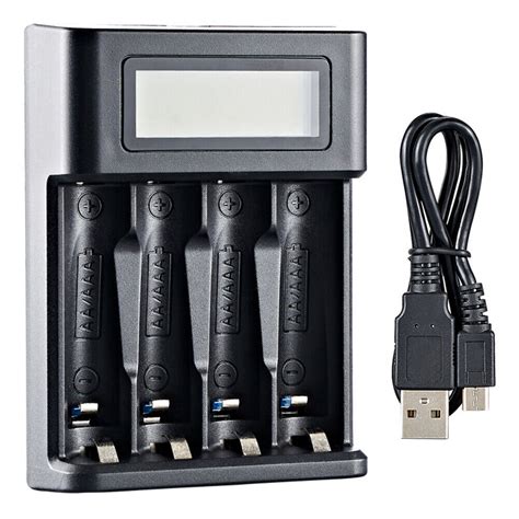 4 Slots LCD Display Smart LCD Charger For NI MH NI CD 1 2V