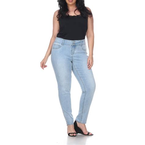 Online Womens Plus Size Super Stretch Light Blue Denim Jeans