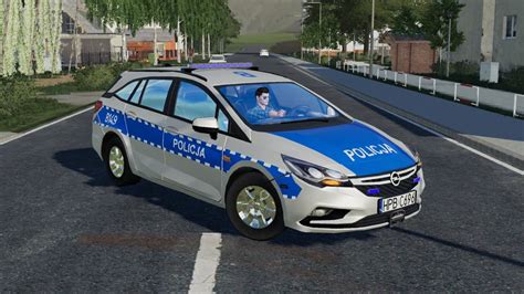 Opel Astra K POLICJA Farming Simulator 2019 Polish Police Car FS