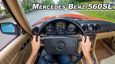 1987 Mercedes Benz 560SL Iconic V8 Roadster Drive POV Binaural Audio