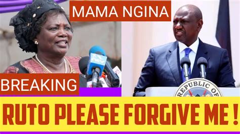 BREAKING Mama Ngina LOOMING APOLOGY LETTER To Ruto In STATEHOUSE