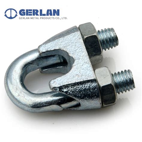 Galvanized Malleable Steel Din Wire Rope Clip China Galvanized