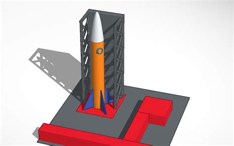 3d Design Rocket Tinkercad