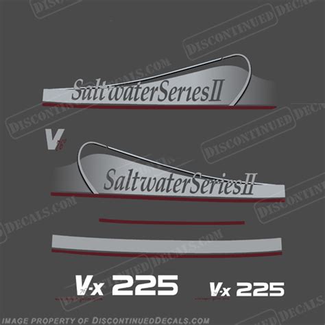 Yamaha 225hp Vx225 Saltwater Series Ii Decals Partial Kit