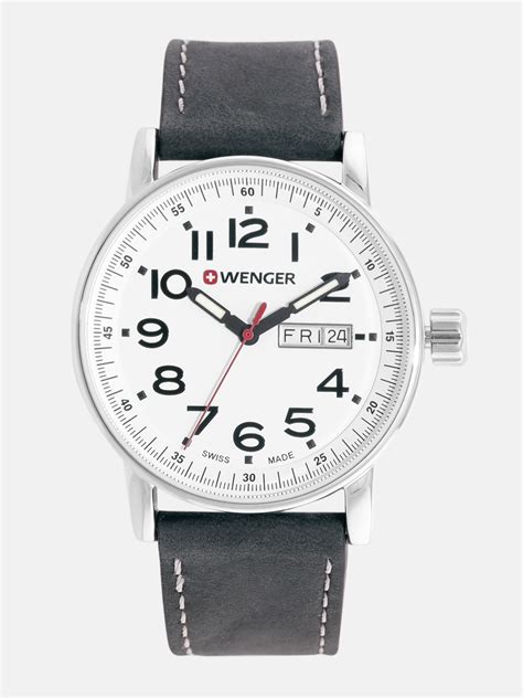 Buy Wenger Attitude Day And Date Men Off White Swiss Multifunction Watch 01 0341 101 Watches For