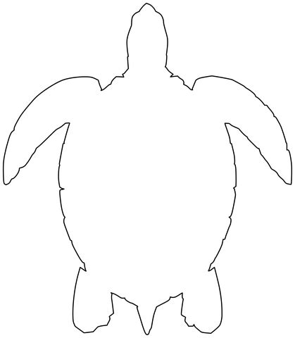 Shape Of Sea Turtle Free Printable Papercraft Templates