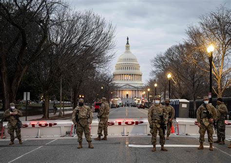 Bidens Inauguration Us Officials Fear Inside Attack And Will Vet National Guard Troops