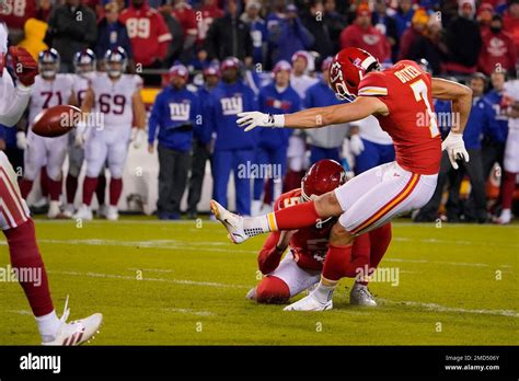 Kansas City Chiefs Place Kicker Harrison Butker 7 Kicks A 34 Yard